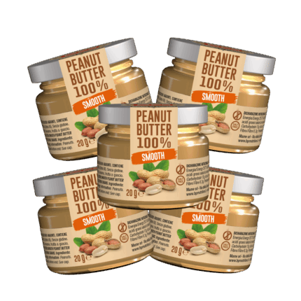 Kit 5 Peanut Butter Smooth 100% 20 g