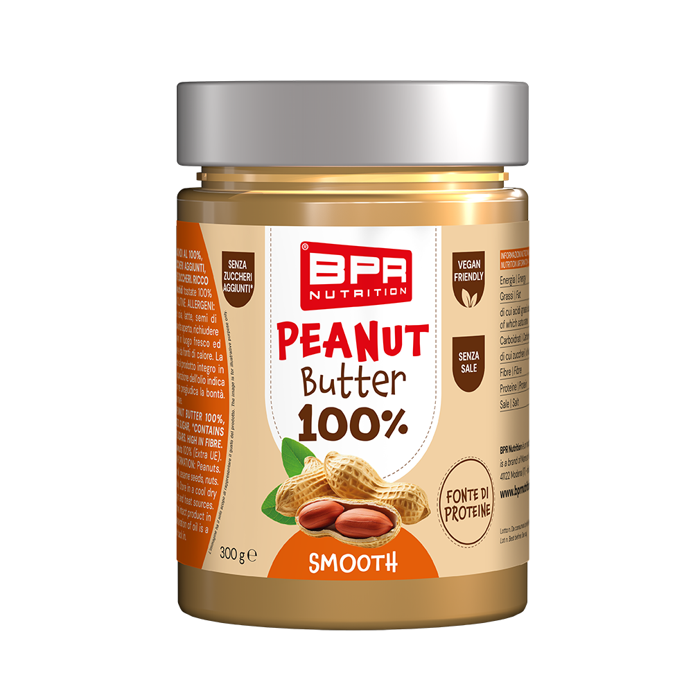 Rendering_Peanut_Butter_100%_Smooth_300g_web Peanut Butter 100% Smooth 300 g - immagine 1