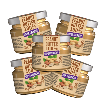 Kit 5 Peanut butter 100% Super Crunchy 20 g